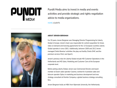 12 20 2001 2005 2012 a about acquisition activities additionally advic agreement aim an and at australian befor benelux bergman betwen board busines cabl car casema chello client commercial company consult consultant content corporat countries customer demand development director dmc dutch e e-mail europ european event facility film1 firm for from global hold hom includ inquiries invest jeroen joining level liberty licens linear mail manag managed market mba md media member monitor negotiation netherland nijenrod on operates operation operator optus organization out play play-out pleas premium previous programm provid pundit responsibl right roles s sales services sinc sport1 strategic strategy team telecom the to university us video worked year
