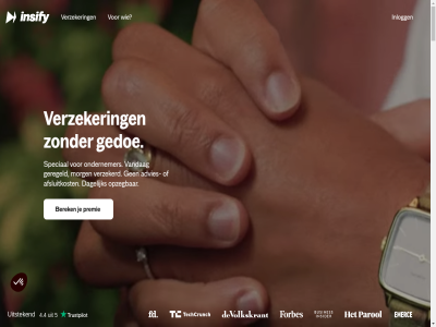 00 020 09 100 1018 1089 18 2026 24/7 30.000 35 4b 50/maand 59/maand 7 80084036 80084044 888 9 95/maand aanrader acties advies advieskost affiliat afsluit afsluitkost afsprak afweg agent ai algemen amsterdam antwoord aov arbeidsongeschikt avb b.v bav beantwoord bedrijf bedrijfsaansprak bedrijfsplan beetj beginn bel belangrijk bell belov benieuwd berek bericht beroep beroepsaansprak betaalbaarder betal beter beveiliger bijvoorbeeld blog boekhoud brainstorm broker carer check coach complet complex consultant contact d daarbij daarnaast dagelijk denk dienstenwijzer digital disclaimer do doe e e-mail echt eig elektronica erg ers fotograf freelancer gat gebeurt gedoe geeft gekom gekreg gereedschapskist geregeld gestan gid goeder grag groei hebt hel helemal hello@insify.nl help helpend heus hulp ieder informatie ingewikkeld inlogg insify inspiratie interim inventaris it item jargon jouw kapper keuzes klant klar klein klinkt klusjesmann komt kun kunt kvk la lak lang lastig lat later les lettertjes lijkt m maakt maandag mag mail mak manager medewerker mee meld mkb mogelijk morg natur ne nederland nld nodig omschrijv ondernem ondernemer ondernemingsplan ongeluk onlin onz opstart opstelt opzeg ouwes overweg papierwerk par partner per persoonsgegeven polisblad praktisch premie privacy prober product r reager regel regelt richard schad schades schrijf simpel situaties slim smartguid snel social som soort speciaal spijt spull stand stapp stat statement stur super support t/m team telefon term terugvind tijdelijk tip tol transparant tuss vak vanaf vandag verantwoord verdwijnt vergelijkingskaart veroorzaakt verschil vertrouw verwerk verzeker verzekerd verzekeringsbewijs verzekeringsexpert vind vl voorwaard vrag vriendelijk vrijdag waarom waarop wachttijd war we weesperplein wel werk werkt werkvloer wet whatsapp wij wijz woord word xa zak zakelijk zeker zelfstand zet ziekt zien zodat zoek zzp