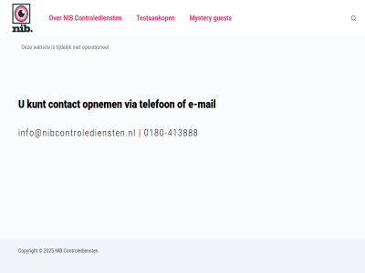-413888 0180 2025 artikel contact controledienst copyright doorgan e e-mail guest info@nibcontrolediensten.nl kunt mail mystery nib operationel opnem telefon testaankop tijdelijk via websit