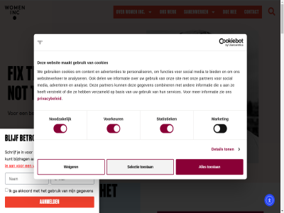 0 2026 aanbod aanmeld advertenties adverter advies agenda akkoord algemen all alledrie analys analyser arbeidsmarkt basis bedrijv beeldvorm bekijk beleid bestat beter betrok beweg bied bijdrag blijf blijv campagnes cda coalitie coalitieakkoord combiner consent contact content cookies crer d66 dankzij datg del detail doe donaties doner duurzam financieel financien fix functies ga gebruik gegeven gelijk gelijkwaard gemaakt gemeenteraadslid gendergerelateerd geweld gewoontes gezond gezondheidszorg had handj help herkenn hoogt hor houdt iederen impact inc inclusiev incubator info@womeninc.nl informatie inhoud innover inspirer intern jar jij jouw kans keynotes kiezer komend krijg kunt les lev maakt maatregel maatschapp mak mann market med media mee meld moet mogelijk nam nederland net nieuwsbrief nieuwsbriev nieuwst nodig noodzak not offlin onafhank onbewust onderzoek ongelijk onlin ontdek onz organisaties pact partner partnership passend per personaliser peter plann policy politiek positie presenteerd privacy privacybeleid project publicaties publiek punt reactie recent regeerakkoord regel reken rest s sam samenlev samenwerk schrijf selectie selection services sit slag social stan stand statistiek steld steun strev structurel system tal terechtgekom the thema toekomst toestan tol ton training tuss vandag veilig verander verbeter verbetert verhal verkiezingsprogramma verstrekt verzameld vier voorkeur vooroordel voorwaard vrouw vvd waarin waarom we websit websiteverker weiger welk werk werkgever werkgeversnetwerk werkvloer wij wom zes zet zichtbar zie zien zoal