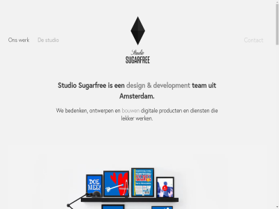 amsterdam bedenk bouw contact design development dienst digital geinteresseerd lekker les nem ontwerp onz product studio sugarfree team we werk