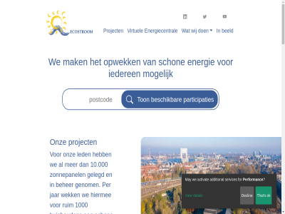 +31 10.000 1000 1011 1750 20 2157 609 72 aanbod activat additional afhank amsterdam app beeld beher bekijk beschik bespar bewoner blijf breng co2 contact cooperatiev dak declin detail disclaimer duurzamer ecostroom.nu eig eigenar elektriciteit elkar energie energie-opwek energiecentral energiecooperatie energieleverancier energieproject exploitatie flexibeler for gan gelegd genom geschikt helpt hiermee hoevel hom houd huishouden inzicht jar kennisbank lag led ledenrad les locaties lokal may minder mogelijk ok ondernemer ontdek ontzorg onz opwek opwekt panel participaties per performanc prijs project rad realiser reducer ruim s schon services that toezicht ton uitvoer verder verdienst verzorg view virtuel volg voorstrom vrag vve wb we wek wij winst zie zit zoek zonn zonne-energieproject zonnepanel zuiderkerkhof