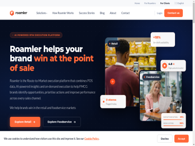 +18 2026 27001 3 4.8 45001 500 91 96 about accept acros action ai ai-powered all and around at availability blog brand by carer center channel client combines community companies company contact cookie cookies data declin demand discus english every execution explor flagged fmcg foodservic for help helping high high-potential hom how identify improv insight into iso it join learn legal let listing login market menu mor on on-demand on-shelf onlin opportunities our outlet performanc platform point policy pos potential powered preferences prioritis ready reserved resources retail right roamler rout route-to-market rtm s sal sales see shelf sit solution stores stories succes task technical that the this to today trusted turn understand us use visitor we win work world your