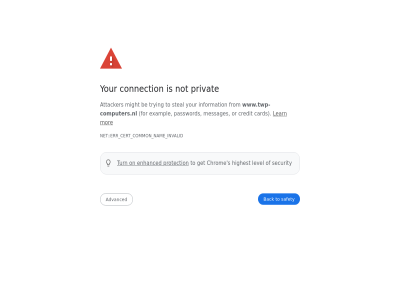 advanced attacker back be card cert chrom common connection credit enhanced err error exampl for from get highest information invalid learn level messages might mor nam net not on or password privacy privat protection s safety security steal to trying turn www.twp-computers.nl your