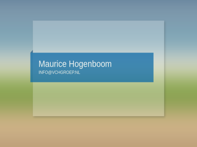 hogenbom info@vchgroep.nl mauric