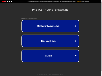 2024 copyright legal pastabar-amsterdam.nl policy privacy