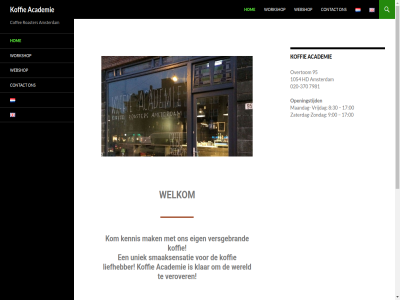 -370 00 020 1054 17 30 7981 8 9 95 academie amsterdam coffee contact eig hd hom kennis klar koffie kom liefhebber maandag mak nl ondersteund openingstijd overtom roaster smaaksensatie uniek verover versgebrand vrijdag webshop welkom wereld wordpres workshop zaterdag zaterdag-zondag zondag
