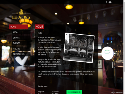 -6204135 01 020 03 11 a all alon amsterdam and as at atmospher bell ber best bustl can characterises cosy cour craic daily day decor drink during english enjoy even event famous fel find fod fresh friday friend friendly from great guarantee hello hom hour hr hustl imported into link local mail mak menu must old on open or outsid progresses pub recommended relax rembrandtplein saturday selection servic step sunday tel that the the@oldbell.nl then to traditional us visit warm we welcom when whether will with you