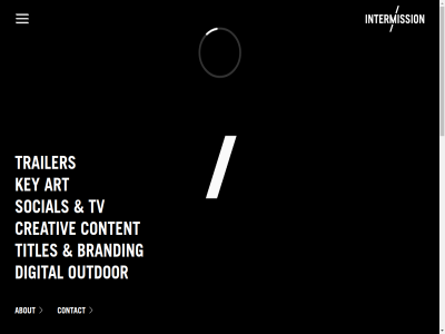 about art branding contact content creativ digital intermission key outdor social titles trailer tv