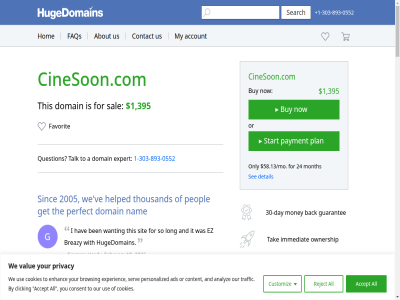 +1 -0552 -303 -893 /mo 0 0552 1 10 100 18 2 2005 2026 24 3 30 303 395 3rd 495 4th 5 58.13 6 8 893 a about accept acces account additionally addres ads after again alexander all allsoon.com analyz and another are as asked availabl azar back bas be ben breazy browsing busines buy buying by c cas cases categories character checkout christian cin cineson cinesoon.com clicking com comes condition consent contact content cookie cookies customiz d day definitely delivery detail discount dmitri do domain easy encryption enhanc escrow.com every everyth experienc expert extension ez faq favorit february for free full g gaffney get god godaddy gregory guarantee guid hardy hav helped helpful hom hour how however hudedomain hug hugedomain hugedomains.com i if immediat importanc information interest interest-free issue it j january joseph kep keyword length lik long lot lov m makesoon.com margaritis may mean might money month mor most mrsoon.com my nam namebright.com next no now offer on one onlin only or other our overview ownership payment paypal peopl perfect personal personalized plan pleas policy possibl priority privacy privat promis proposed protect provid provided provides purchas purchased question quick refund registrar reject reserved respon responses return right saf safest safety sal satisfaction search secur security see sell sennikov serv servic shop shopping sinc sit so son ssl start stat studies such tak talk team technology term testimonial than thank that the this thousand through tip tld to top traffic transaction transfer trustabl two understand unhappy us use value ve video wanting watch we web websit what why will with within work would you your