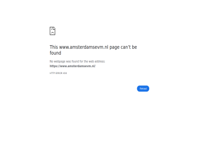 404 addres be can error for found http no pag reload t the this web webpag www.amsterdamsevm.nl