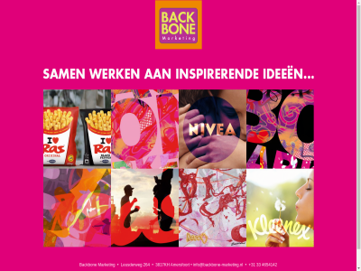 +31 33 4654142 backbon info@backbone-marketing.nl market