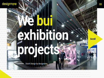 and build by creat design designmin dutch exhibition project scroll we