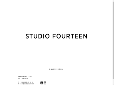 +31 0 03 34 51 54 6 fourten kroes m mail@studiofourteen.nl nil onlin son studio t