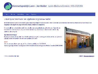 -5315358 035 2026 aanwez advies adviser afhal algemen automatiser behandel belt blaricum bloedonderzoek chirurgie consult daarnaast del dieetvoed dierenart dierenartsenpraktijk dierenartspraktijk diver eemnes extra franc gebitsextracties gebitsrein gespecialiseerd gev goed gooi grag hom hond huisdier jan kat knaagdier konijn kunt lar laren-blaricum-eemnes modern mulder onderzoek ontworm onz openingstijd operaties orthopedisch praktijk realisatie regelmat rontgenfoto s soort specialist specialistisch spoed spoedgeval t team terecht teven tijden titana toegelegd uitgebreid uitgerust viehoff vlooienmiddel voer wek wij zorg