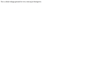 a by default domain for generated hostingserver pag this webpag www.c-enter.org