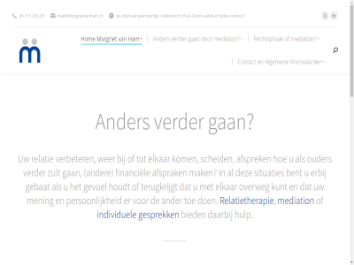06 211 28 433 afsprak afsprek algemen ander apart audio audio-of avg bent bericht bied blijv bureau contact contactformulier contactinformatie daarbij dankzij design e e-mail elkar erbij financiel gan gebat gesprek gevoel grag ham help hom houdt hulp individuel invalshoek kind kom kunt linkedin loyaliteitsconflict m mail mail@margrietvanham.nl mak margriet mediation mening nam new on open ouder ouderschap ouderschapsplan overweg pag parentificatie person picadia rechtsprak relatie relatiemediation relatiemediator relatietherapie sam scheid scheiding scheidings- scheidingsbemiddel scheidingsverwerk search shar situaties stappenplan statement telefon telefonisch terugkrijgt this toe toevoeg verbeter verder via video video-contact vind voorkom voorwaard websit wer window x zom zult
