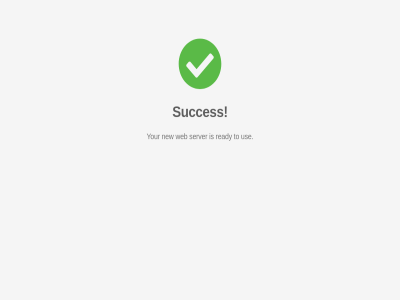 new ready server succes to use web your
