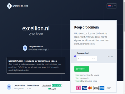 2 2004 2026 2288aa 24 6 88910652 aangebod aankoopprijs accepteert advertis allemal assistentie aud b.v bedraagt benodigd bent best betaalmethod betaalt bezit bijkom binn bod breng btw btw-factur cad chf commissie currency czk dienst direct direct-kop dkk doe domainexpert domein domeineigendom domeinnam doorlooptijd duurt e e-mail eenvoud eigenar enig enkel escrow eur eventueel excellion.nl excl extra factur gat gbp gebeurt gebruik gegeven gehel geinteresseerd geled gemiddeld gratis hieronder hkd hoelang huf jpy jullie kop koper kost kunt kvk laatst languag levert loopt mail mak menu mogelijk nameshift.com nauw nb nederland nl nl864820458b01 nok nva nzd onlin onz open opties overdracht overdrag overeengekom pln prijs reken rijswijk risico ron sam sek servic sgd sinc slecht snel stan steenplaetsstrat stur transfer uiteraard usd uur veelgesteld veilig verkoper verkrijg via volgend voordat vrag welk werk wij wilt zar zodat zorg