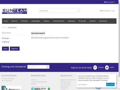 -620097 0186 1994 aanbied aanvull account accountinformatie algemen all alstublieft automatiser bedrijfsinformatie bel bericht bestell contact cookies dienst domeinnam download een enkel facebok garantie gereserveerd glasvezel hom inschakel intrek kiez klachtenregel klant klantenservic kunt lat later leg log mat media nieuwsbrief nodig ontvang onz openingstijd pc prima privacyverklar product profiel profieldetail recht registrer retourner sitemap social spam/fishing storing sunteam technisch toestemm twitter vergelijk verzendkost via volg voorbehoud voorwaard waarvor warhammer we wijzig winkelwag