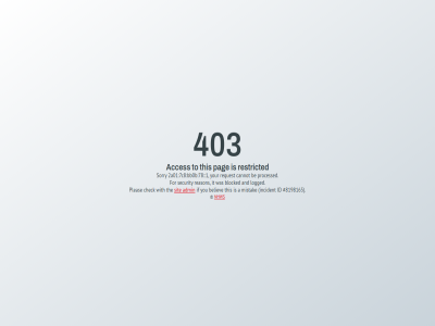 1 2a01 403 78 7c8 8198165 a acces and bb0b be believ blocked cannot check for forbid id if incident it logged mistak nhws ninjafirewall pag pleas processed reason request restricted security sorry the this to with you your