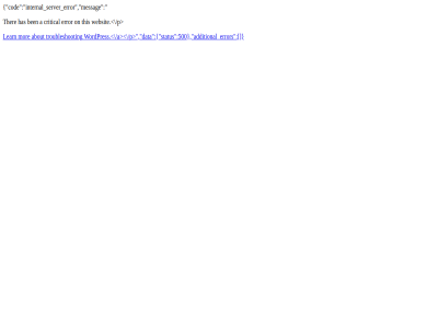cod error internal messag server
