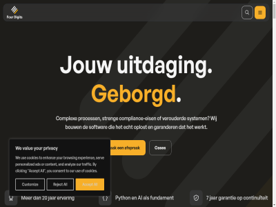 026 2 20 22 26 44 6811 7 700 abonner accept achter ads afsprak ai algemen all analyz and api arnhem beloft betal bouw browsing by cases child clicking client complex complianc compliance-eis consent contact content continuiteit cookie cookies customiz data digit digital disclaimer disclosur django donatie draait echt eis elder elk enhanc ervar experienc financiel footer four fundament ga garander garantie geborgd geholp goed hoofdinhoud hoofdnavigatie info@fourdigits.nl jansbinnensingel jar jezelf jouw kantor kind klant les logistiek maakindustrie maakt maatwerksoftwar mak meegroei moderniser mollie net nieuw nieuwsbrief officieel omgev ontdek onz oploss oplost or organisatie our overal partner personalized platform privacy privacyverklar process python python-omgev recht reject responsibl ruim security serv soepel softwar streng system team tech technical to toezichthouder traffic uitdag use value vandag vastlop verantwoord verbind verlop vernieuwer verouderd vinkj voorbehoud voorwaard war we wereldverbeterar werk werkt wij you your zeker zit zodat zorg