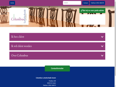-383670 0592 329 9400 advies ah ass bel client columbus contact contactformulier content gratis hom info@columbusletselschade.nl jurist letselschad postbus skip specialist telefon to zoek