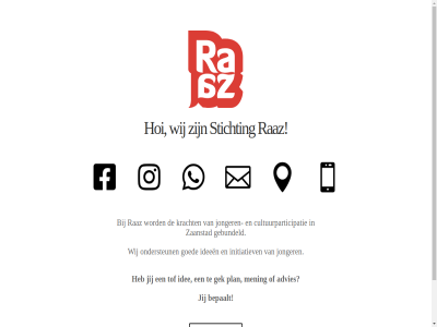 advies baz bepaalt cultuurparticipatie gebundeld gek goed hoi idee ideeen initiatiev jij jonger kracht mening ondersteun plan raz stichting tof wet wij zaanstad