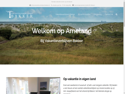 0519 06 100 15 200 2026 22923682 29 3 4 46 5 55 6 8 9162 aangenam aantal aanwez accommodatie accommodaties accomodaties achter afgescheid all ameland bakker ballum beschik beschut bied bik bungalow calimero camminghastrat comfortabel contact del dorp dorpj duindoorn duingebied e e-bik e-mailadres eig eiland ek erf even fiets fietsenberg gebruik geldt geleg gerb gezell haard hart heerlijk helemal het hiem huisdier huiz inclusief info@vakantieverblijvenbakker.nl internet jan jar keuz kinder kinderbedjes kinderstoel kleinst kom laadpunt land langer lat les ligt locaties loopafstand m mag mailadres mee meeuwenveld mid min mooi nabur nam omgev onderhoudt ontspann onz open openhaard oppervlakt optionel parasol person pittoresk prachtig rand rok rust seizoen sfer stat strand toegang toegestan tuinstoel tuss tussenuit uitzicht vakantie vakantiehuisjes vakantiehuiz vakantieverblijv verblijf verder verhuurt verstel vier vlakbij vloerverwarm vrag vrij vuurtor waddeneiland weekend weiland welkom wet wifi wij wilt winter zomer zomermaand zonn zonneterras zwembad