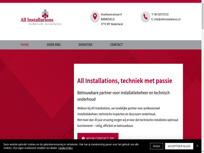 -53573723 06 081603490000 2026 24/7 24u/24u 30 3772 4 7/7 aanpak accepter actief airmec all barneveld bedrijfsprocess bedrijv beloft bent bereik beschik betekent betrok betrouw bewez blijv combiner communicatie communicatielijn contact continuiteit cookie cookies daarom dag dagelijk daikin dankzij datacenter denk detail dienst dienstverlen doel draait duurzam e echt efficient efficientie eig elk energie energie-efficientie energiezuin ervar ervor f f-gassenkeur familiebedrijf flexibel functioner garant gassenkeur gat gebruik gebruikerservar gebruikt gecertificeerd gelov gespecialiseerd gev group hel helder hom hoogwaard hulp info@allinstallations.nl innovatie innovatiev inspectie inspecties installatiebeher installaties installation instell jar kantoorpand kenn kennis klant klar klimaattechniek koeling koelsystem koolhovenstrat kort kracht kvk kvk-nummer kwaliteit laatst landelijk legionellabeher ligt lijn mag mee mens merk mitsubishi mt nederland nem nummer onderhoud ontzorg onz open oploss optimal partner passie person plat policy praktisch prestaties privacy professionel rc regelgev reken schakel scios scios-inspectie servic situatie snel spel stan stilvall storing system t team technici techniek technisch toekomstbestend toestemm topconditie urgent vakmanschap veilig ventilatie verbeter verplicht vertrouw verwarm via voer voldoet volgen volled voorkeur voorkom vrag waaronder warmtepompinstallatie websit welkom wereldwijd werk werkzam wettelijk wij zorg zorginstell