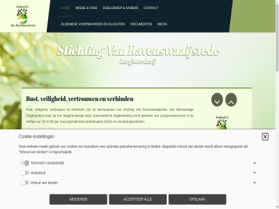 18 2023 65 aanbod aangebod aangeslot accepter activiteit algemen all allen analytisch audit bedrijfsmat begeleid behart belang belangrijk belemmer bepaald bezig bezoeker bied biedt bijna bijzonder binn blijv blijvend boer bovendien contact cookie cookie-instell cookies cooperatie daarmee daarnaast daaruit dagbested deelnemer del derd document doel doelgroep dreig drie effectief eig eis ervar essentieel extern extra federatie functioner gebod gebruik gebruikerservar gecertificeerd gedrev gemoed geniet gepassioneerd gespecialiseerd gesteld getoetst gewerkt ggz goed groep grondslag herstel herstell hierbij hierdor hog hom ingeschakeld inhoud innovatie instell isolement jar jarenlang jong kader kans kernwaard keurmerk kindj klacht kleinschal kom krijg krijgt kwalitatiev kwaliteit kwaliteitskeurmerk laagdrempel landbouw lat leeftijd lev ligg lop maakt maart maatschapp maatschappij mak media meerder methodiek middel missie moeilijk mog mogelijk natur nem noodzak ondergeschov ondersteun ondersteund ontplooi ontspann onvoldo oplossingsgericht opnieuw opslan optimal optimalisatie participer problem problematiek proces productie psychiatrisch rak ravenswaaijsted ravenwaaijs risico ruimt rust schip sfer sluit sociaal social specialistisch specifiek stabilisatie stabiliser sted stichting technisch tempo ten thuis tuss uitgangspunt uniek vak vanaf vanuit veilig verbind verder veren verrijk verslavingsverled vertrouw visie voer volled volwassen voorkeur voorwaard vorm vraaggericht waardor wal war websit weergegev weiger weliswar werk werkt werktempo wijz winstoogmerk zelfredzam zelfstand zelfwaarder zien zit zorg zorgboerderij zorglocatie zorgprofessional zorgsector