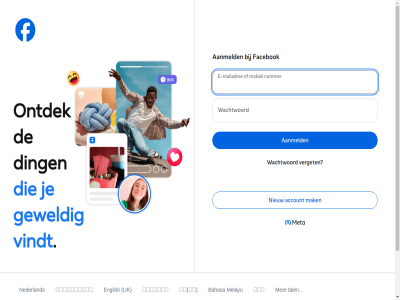 2026 aanmeld account advertentie advertentievoorkeur ai annuler bahasa ban contact cookies ding e e-mailadres english facebok gebruiker geweld help info instagram jouw lit mailadres mak melayu messenger meta mobiel nederland niet-gebruiker nieuw nummer ontdek ontwikkelar overeenkomst pagina pay privacybeleid privacycentrum quest ray ray-ban registrer stor tal thread uk upload vacatures verget video vindt voorwaard wachtwoord ภาษาไทย မြန်မာဘာသာ 中文 日本語 简体