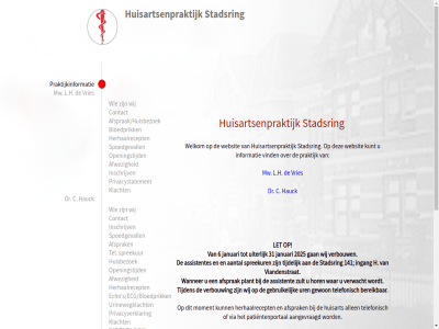 -19 141 145 2025 31 3817 6 aangevraagd aantal afspraak/huisbezoek afsprak afwez allen amersfoort assistent assistentes ba bereik bloedprik c contact covid dr echo gan gebruik gewon h hauck herhaalrecept hor huisart huisartsenpraktijk huisartsenpraktijkstadsr huisbezoek informatie ingang inschrijv januari klacht kunt l.h let link login moment mw onderan openingstijd pagina patient patientenportal plant praktijk praktijkinformatie privacystatement privacyverklar recept s/ecg/bloedprikken spoedgevall spreekur stadsring tel telefonisch thuisart tijdelijk tijden uiter uren urinewegklacht verbouw verwacht via viandenstrat videoconsult vind vries wandel wanner war websit welkom wij zie zult