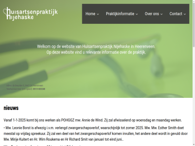 -1 -2025 -653248 .. 0513 1 13 2025 7 8 8447 aanmeld adres afwez afwissel annie borst contact del doet ea eind esther februari ga gevuld heerenven hom hr huisarts huisartsenpraktijk i.v.m informatie inhoud invull januari juni kom komt kuitert leonie maandag meestal mens mirij mw nieuw nijehask onz open pohggz praktijk praktijkinformatie relevant richard roukema smit smith spoed spreekur swurd telefoonnummer vanaf verlengd vind vrijdag waarschijn websit welkom werk wim wind woensdag zomer zwangerschapsverlof