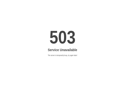 503 again busy later server servic temporarily the try unavailabl