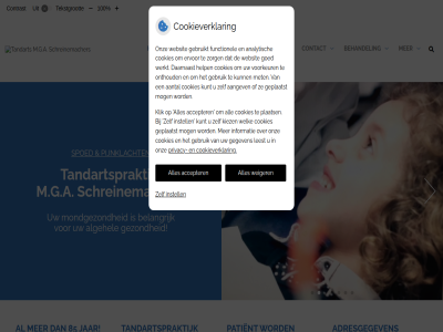 10 100 85 aangeslot accepter adresgegeven algehel behandel belangrijk best bevorder contact contrast cookieverklar gezond hom hoofdmenu instell jar klacht knmt konink m.g.a maatschappij menu mondgezond mondzorg nederland noordlimburg patient pijnklacht privacy schreinemacher spoed submenu tandart tandartspraktijk tandheelkund tandpijn tekst tekstgrot venlo vergrot verklein visitatie weiger