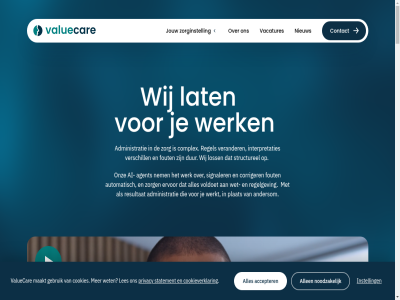 -06 -07 -2026 030 06 10 10.000 100 27001 273 28 29 3511 500 7510 92 aansluit aanton accepter actief actueel administratie administrer adres afwijk agent ai all allen andersom annek arthur automatisch automatiser behaald bereid bestur bestuurt betal betrouw bewez blijv bouw cijfer combiner complex compliant consult contact controler cookie cookie-instell cookiebeleid cookies cookieverklar corriger dag demo direct dur efficient elk elkar ervar ervor experiment financieel fout foutlos garander gebruik gedeeld gezond ggz ghz grag grip handwerk hercertificer herstell hofstra houd houdt info@valuecare.nl instell interpretaties inzicht iso jaarlijk jarenlang jou jouw kennis klantenlijst klopp krijgt lalleman lantink lat les lever loss luca maakt mak management mesdag mh minder msz nem nen netwerk nienek nieuw noodzak normenkaderzorg ontmoet onz oploss partner plan plat praktijk privacy professional profiter regel regelgev registratie registraties resultat rick roi sam samenwerk schendelstrat signaler slimm slimmer statement sted structurel team technologie tijd toegank ton utrecht vacatures valuecar verander verantwoord verschill verslag vertrouw verwerk vitadent voldoen voldoet vull vvt waardevoll war we werk werkt werkvloer wet wij zet ziekenhuiz zit zorg zorgadministratie zorgelos zorginstell zorgprofessional