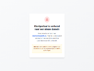 automatisch beschik contact domein doorverwijz eigenar klantportal klantverkoopinfo.nl nem nieuw ontbreekt person specifiek url verhuisd vrag we winkel winkel-url