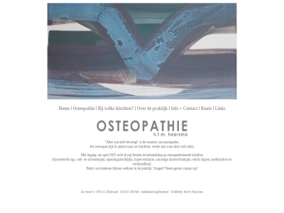 2025 ander april baby behandel beweegt bijvoorbeeld binn blijv bolsward contact d.o-mro darmen/buikpijn essentie friesland gerust h.f.m haarsma harry hom hyperventilatie inek info ingang keelklacht kijk kinder klacht l leeft link nek nem onrust osteopat osteopathie praktijk richt rout rug s schouderpijn slap slecht spanningshoofdpijn stressgerelateerd uit verder vermoeid vrag war welk welkom