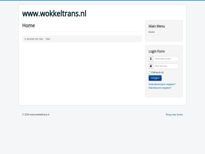 2023 bevindt bov form gebruikersnam hom inlogg login main menu onthoud start terug verget wachtwoord www.wokkeltrans.nl