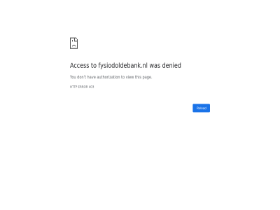 403 acces authorization denied don error fysiodoldebank.nl hav http pag reload t this to view you