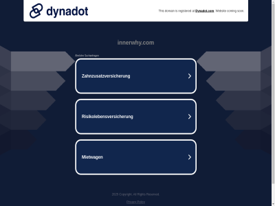 at coming domain dynadot.com innerwhy.com policy privacy registered son this websit