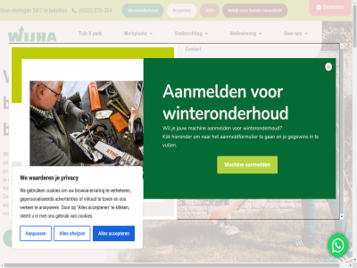 -304 00 0523 07 07.00 08 16 17 17.30 2 24/7 270 3 30 4 53102061 aandacht aanleg aanmeld aanmeldformulier aanpass accepter advertenties afwijz algemen analyser ander assortiment b.v bekijk bereik bescherm bespar bezig boer bov brow browse-ervar buitenlui burger contact cookies daarnaast den dienst dinsdag diver donderdag doordat energie ervar erwin etend gan gebruik gedacht gegeven geleg gepersonaliseerd geprogrammeerd gereedschap gereedschapp geslot ham hardenberg help henny herkenn hieronder hom houd huis idc3 info@wijha.nl inhoud jouw kettingzag klik koe koei krachtvoerstation kramp kun kundig kvk kwaliteit l laatst lager les maandag maatregel machin machines mee melkmachines melkmet melkstal melkwinn merk moj net nieuw nieuwsbrief nuchter o.a occasion ombouw omgebouwd onderhoud onrust onz openingstijd overzicht park parker personel petter plat port prijz privacy proatn product project rang robotmaaier rondom ruim schuldink servic sluithek stal stalinricht stand stemt stihl storing ter terecht ton tornadofan trot tuin tuingereedschap urban vak vaklui verbeter verker verschill verstot vind visgrat voer voerstation voertechniek voorwaard vriendelijk vrijdag vull waarder war we werk werkplat wij wijha wijhavuurwerk winkel winteronderhoud woensdag zaterdag zondag