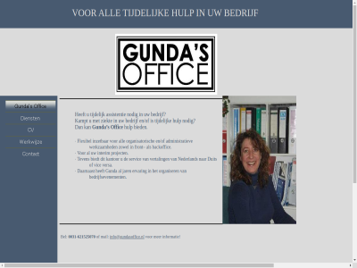 -621525070 0031 01176912 administratiev all and assistentie backoffic bedrijf bedrijfsevenement bel bied biedt by color daarnaast design duit en/of ervar escap flexibel front gunda hulp info@gundasoffice.nl informatie interim inzet jar kampt kantor kiewiet kvk logo mail nederland nodig nr offic organisatorisch organiser pc project s servic sjor teven tijdelijk versa vertal vic werkzam ziekt zowel