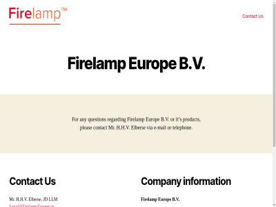 +31 0123 1401 32 35 744 addres any b.v bussum by company contact e e-mail elber europ firelamp for gr h.h.v information it jd legal@firelampeurope.eu llm mail mr nederland nieuw or pleas powered product question regard s tel telephon the to top us vaart via wordpres www.firelampeurope.eu