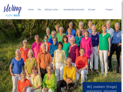 2 2003 2026 35 a aanstaand actie actueel arrangement bariton baritonpartij bass begeleid begeleidt bepaald beperkt beziel breng cappella carolin concert concertprogramma connect copyright daardor deskund dirigent drag een eerst enthousiast ga gat gemengd gezamen grag hand heiloo hog hoger hom i i-connect info info@koorswing.nl inhoud inlogg interes johan jong kiez klassiek koorled kor kwaliteit led leiding licht mail meestal muziek muziekgenr muzikal nederland niveau offerhaus onz opgericht optreden partij pianist plezier pop privacy prober regelmat repertoir repetitie rond samenstell sopran statement stur swing tal tenor thema tijden tussenoploss uniek varieert versterk vervolgen vierstemm vooral we websit wek wij will willem zing zingt zoek zowel