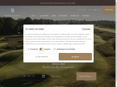 1 12 18 2 2026 3 4 a about accept ads advertis all also analytic and any at bernardus bok can championship chang collected combin consent contact content cookies cour cup dat day dd dialog direct drink eat enabl features footer for from functional ga golf hav hol hoofdinhoud hoofdnavigatie information it jjjj july lodg login market may measur media member memories mm netherland nl now open opened or order other our overview packages partner personalis player preferences remember reserv search select selection services shar similar sit social solheim spot status summer swing technologies teetimes the their they tim to traffic use uses we websit who with withdraw you your