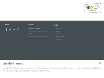 afdruk all auf aus besser carrier coatinc colofon company contact daher deutsch diver duplex english français fur gelt gender gender-hinweis geschlechter gleichermaß gleichzeit grund hinweis homepag imprint lesbarkeit locaties m/w/d mannlich menu natlak nederland oppervlakteveredelingstechnologieen per personenbezeichnung poedercoat privacyverklar samtlich social sprachform the thermisch und vacatures verwendung verzicht verzink voorwaard weiblich wir