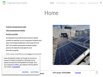 2017 24 accepter aegon akkoord analyser antwoord bedrijf bekijk communicatie complet cookiebeleid cookies cooperatie dak den doel exploitatie ga gebruik gebruikt gedeeld genom gesteld googl groen hag hofzicht hom hoofdkantor informatie inschrijv installatie kijk klik lever maakt mei pagina postcoderoosregel productie project realisatie services sit verker video volg vrag wachtlijst weiger zonnepanel zonnepanelen-installatie zonnepanelenpark